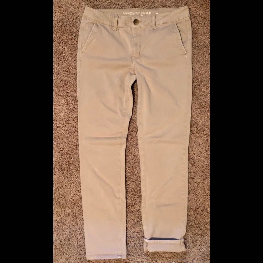 Women’s American Eagle Skinny Khaki Pants 12 long